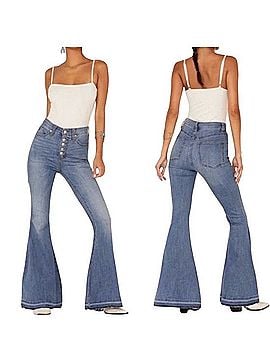 We the Free Button Fly Super Flare Jeans Jeans (view 1)