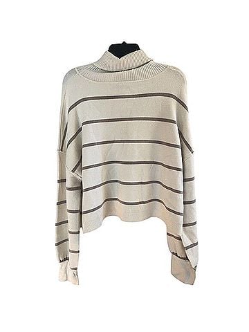 Free People Paulie Stripe Sweater Turtleneck Sweater (view 2)