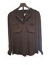 14th & Union 100% Polyester Brown Button-Down Shirt Size L - photo 1