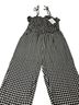 Japna Checkered-gingham Black White Jumpsuit Size M - photo 2