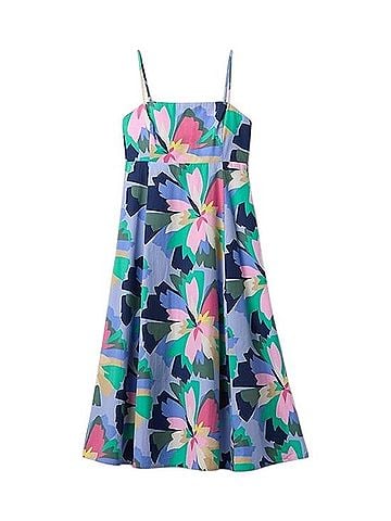 Gap Squareneck Poplin Print Midi Dress Casual Dress (view 2)