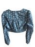 Boden 100% Cotton Floral Blue Long Sleeve Blouse Size 8 - photo 2
