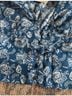 Boden 100% Cotton Floral Blue Long Sleeve Blouse Size 8 - photo 9