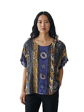 Jane Ashley Short Sleeve Blouse (view 1)