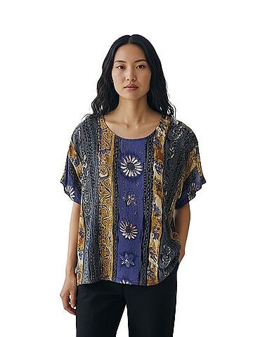 Jane Ashley Short Sleeve Blouse (view 1)