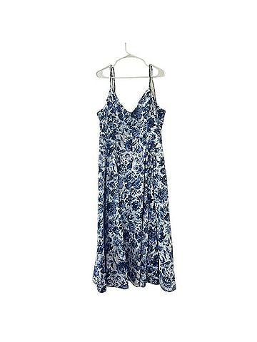 Abercrombie & Fitch Strappy Plunge Corset Maxi Casual Dress (view 2)