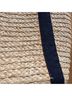 J.Crew 100% Raffia Tan Blue Tote One size - photo 10