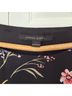 Cynthia Steffe Floral Black Blouse Size L - photo 3