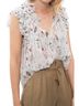 Isabel Marant 100% Silk Print White Ivory Sleeveless Blouse Size S - photo 5