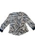 Alberto Makali Zebra Print Black White Blazer Size 12 - photo 2
