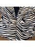 Alberto Makali Zebra Print Black White Blazer Size 12 - photo 8