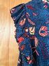 Ulla Johnson 100% Silk Floral Blue Sleeveless Blouse Size 4 - photo 9