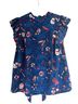 Ulla Johnson 100% Silk Floral Blue Sleeveless Blouse Size 4 - photo 2