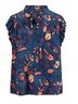 Ulla Johnson 100% Silk Floral Blue Sleeveless Blouse Size 4 - photo 8