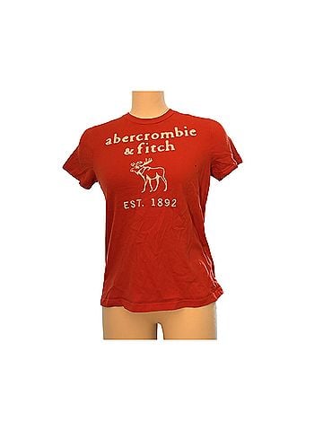 Abercrombie & Fitch Orange Short Sleeve T-Shirt (view 1)