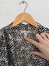 Speechless 100% Polyester Animal Print Black White Casual Dress Size 5 - photo 3