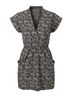 Speechless 100% Polyester Animal Print Black White Casual Dress Size 5 - photo 1