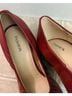 Pashion 100% Leather Burgundy Heels Size 9 1/2 - photo 3