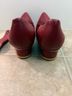 Pashion 100% Leather Burgundy Heels Size 9 1/2 - photo 8