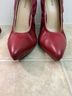 Pashion 100% Leather Burgundy Heels Size 9 1/2 - photo 5