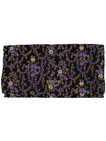 Prada Prada PRADA Long Wallet Floral Fabric Nero (Black) 1MS001 Women's (view 1)
