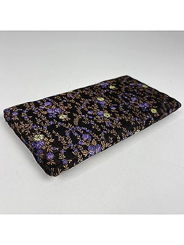 Prada Prada PRADA Long Wallet Floral Fabric Nero (Black) 1MS001 Women's (view 2)