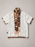 Rebel 100% Polyester Brown Button-Down Shirt Size M - photo 4