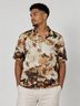 Rebel 100% Polyester Brown Button-Down Shirt Size M - photo 7