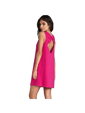 Alice + Olivia Crew Neck Shift Mini Dress Cocktail Dress (view 1)