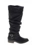 Just Fab Black Just Fab Boots Size 9 - photo 1