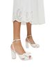 Loeffler Randall Solid White Ivory Heels Size 8 1/2 - photo 1