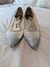 Badgley Mischka White Heels Size 7 - photo 4