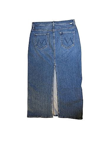 Mother The Pencil Pusher Denim Skirt (view 2)