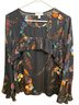 Ted Baker London Floral Black Multi Color Blouse Size M - photo 1