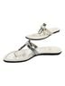 Stuart Weitzman White Sandals Size 8 1/2 - photo 4