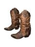 Zodiac 100% Leather Animal Print Brown Boots Size 7 1/2 - photo 1
