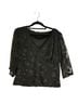 No Boundaries Floral Black 3/4 Sleeve Blouse Size S - photo 1
