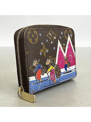 Louis Vuitton Louis Vuitton Monogram Zippy Coin Purse M63831 Brown Women's Wallet/Coin Case (view 2)