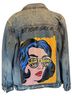 Boom Boom Jeans 100% Cotton Blue Yellow Jacket Size M - photo 1