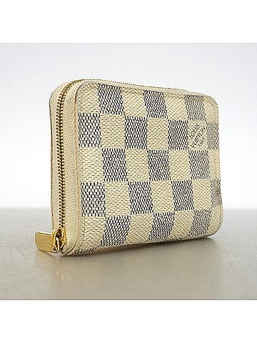 Louis Vuitton Louis Vuitton Damier Azur Zippy Coin Purse N60229 White Women's Wallet/Coin Case (view 2)