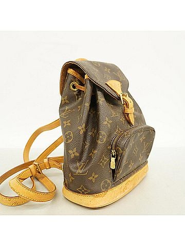 Louis Vuitton Louis Vuitton Monogram Mini Montsouris Backpack M51137 Brown Women's (view 2)