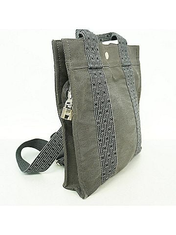 Hermès Hermes Backpack/Daypack, Herline Ad PM, Nylon, Gray, Men's/Women's (view 2)