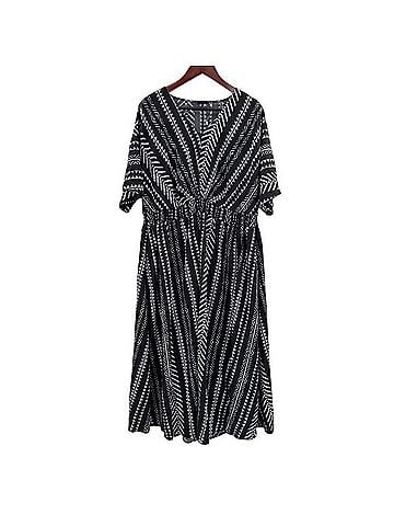 BLOOMCHIC Boho Chic Chevron Print Casual Dress (view 1)