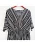 BLOOMCHIC Chevron-herringbone Black White Casual Dress Size 18 - photo 4