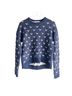 One Grey Day Blue Pullover Sweater Size M - photo 1