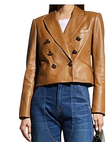 Veronica Beard Nevis Leather Jacket (view 1)