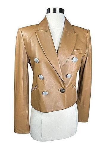 Veronica Beard Nevis Leather Jacket (view 2)
