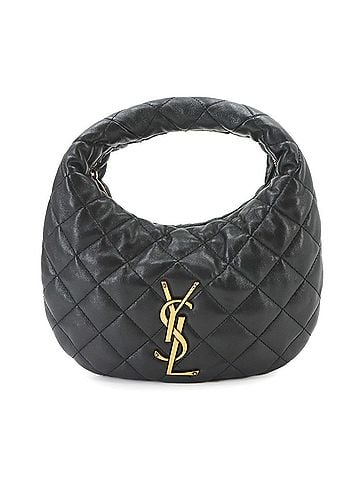 Saint Laurent Saint Laurent Icarino Handbag, Leather, Black, 851689, Gold Hardware (view 1)