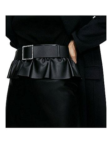 Zara Faux Leather Skirt (view 1)