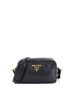 Prada 100% Leather Black Dual Strap Camera Bag Vitello Daino One size - photo 1